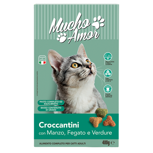 Croccantini con manzo, fegato e verdure (400g)