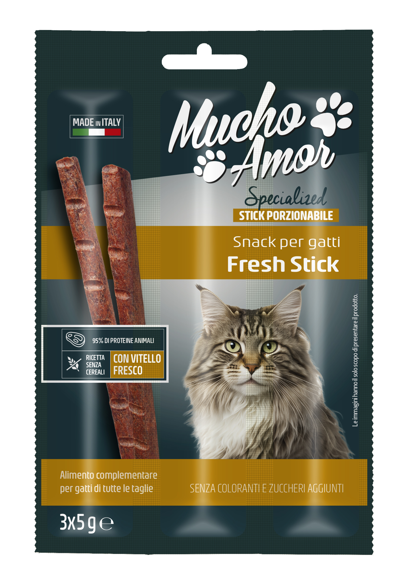 FRESH STICK GATTO VITELLO 3PZ X 5 G