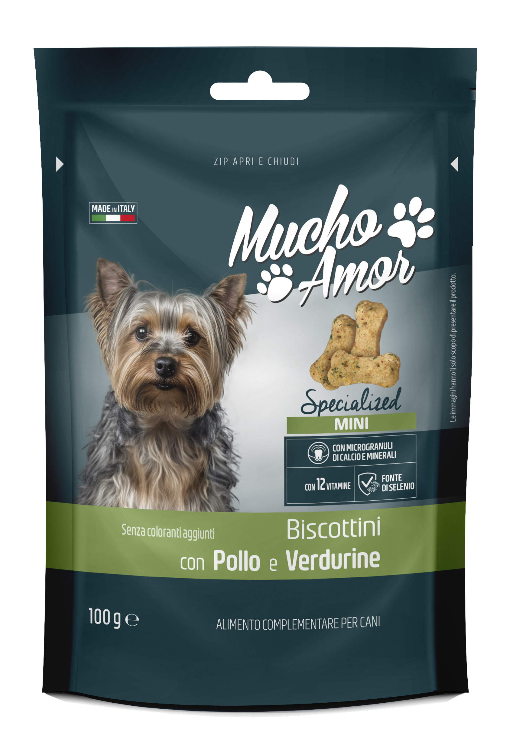 BISCOTTINI CANE MINI POLLO/VERDURE 100 G